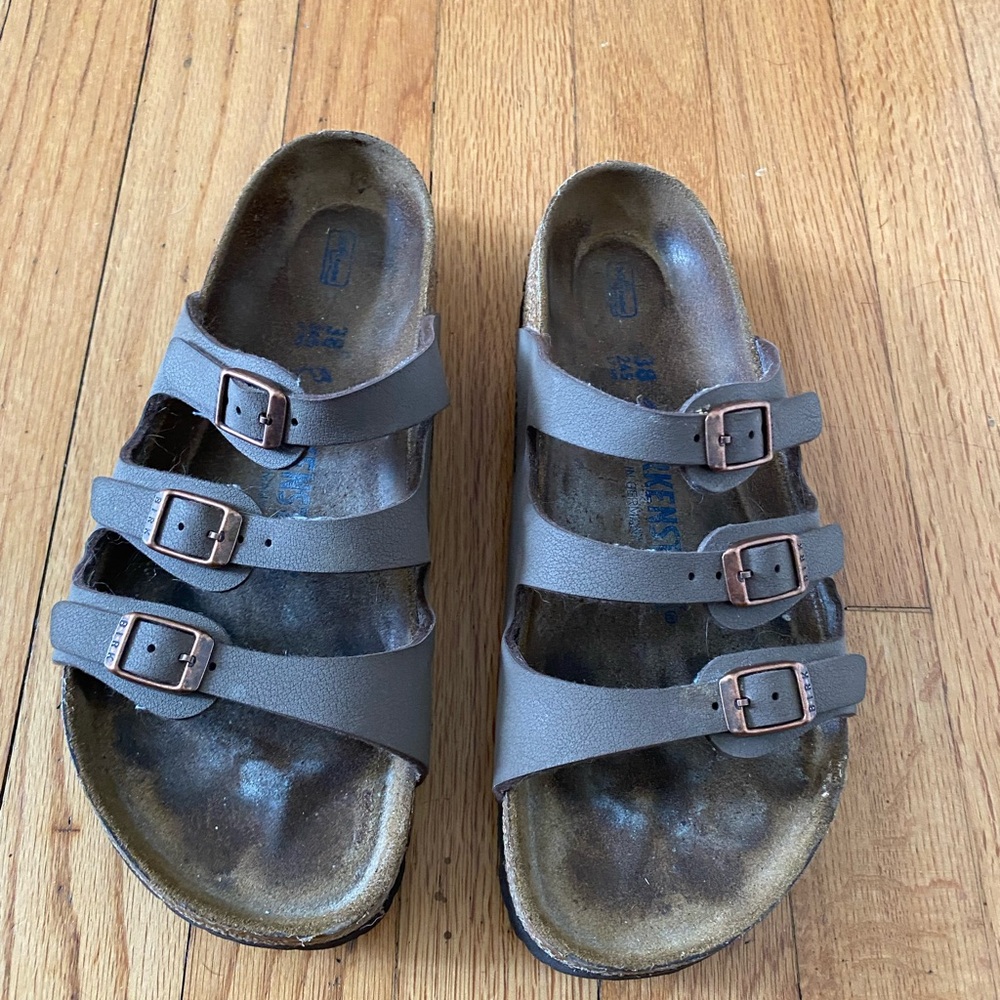 Birkenstock Kids Triple Strap Sandals - Brown